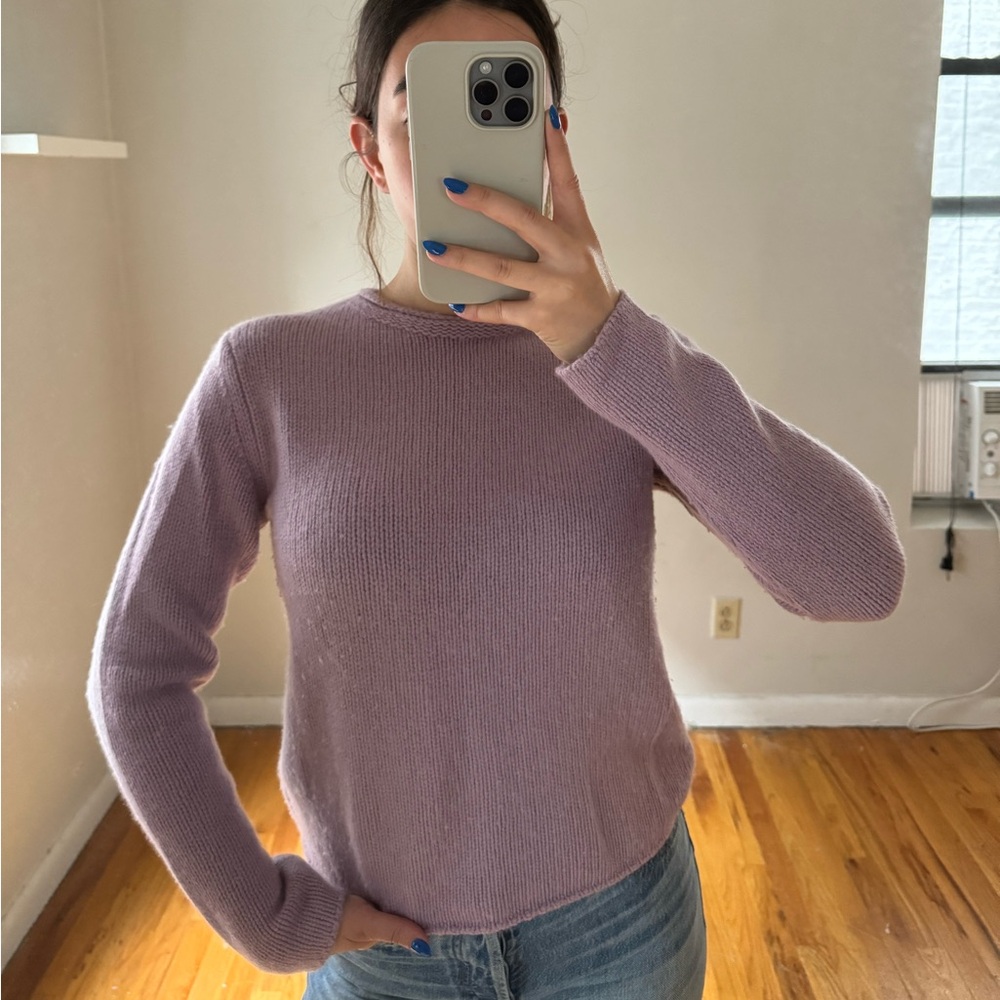 VINCE Crewneck Cashmere Lilac Pullover